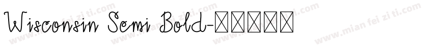 Wisconsin Semi Bold字体转换